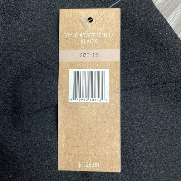 NWT Hope & Harlow Black Sheath Dress Shoulder Criss Cross Strappy Detail 12 - Picture 14 of 16